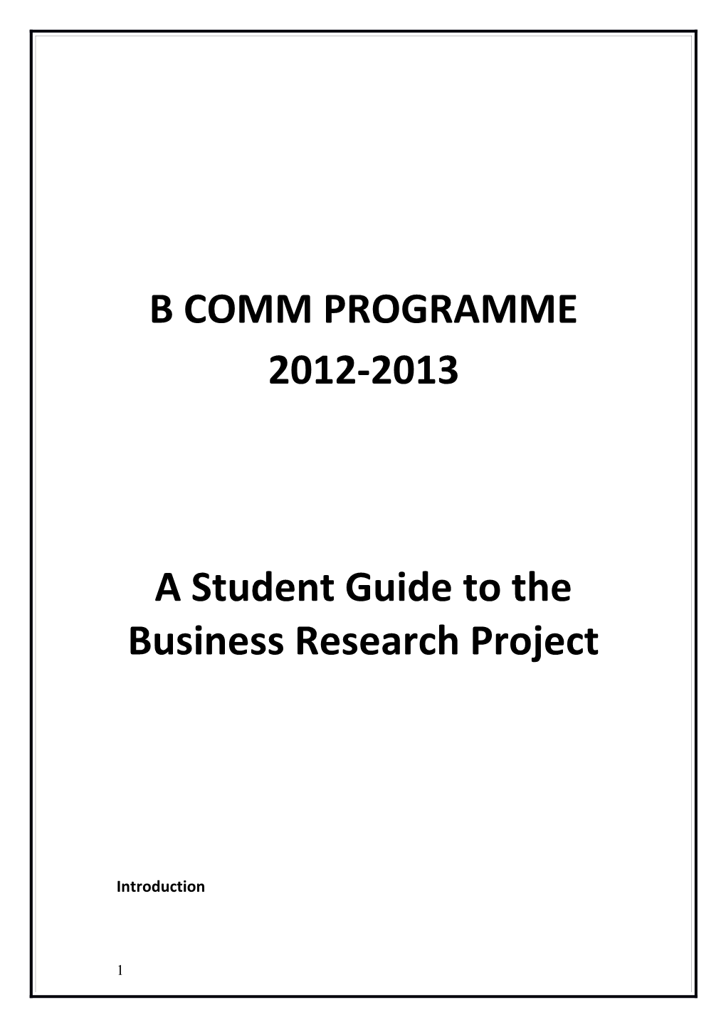 Assessment of Work Placement in Bcomm Degree