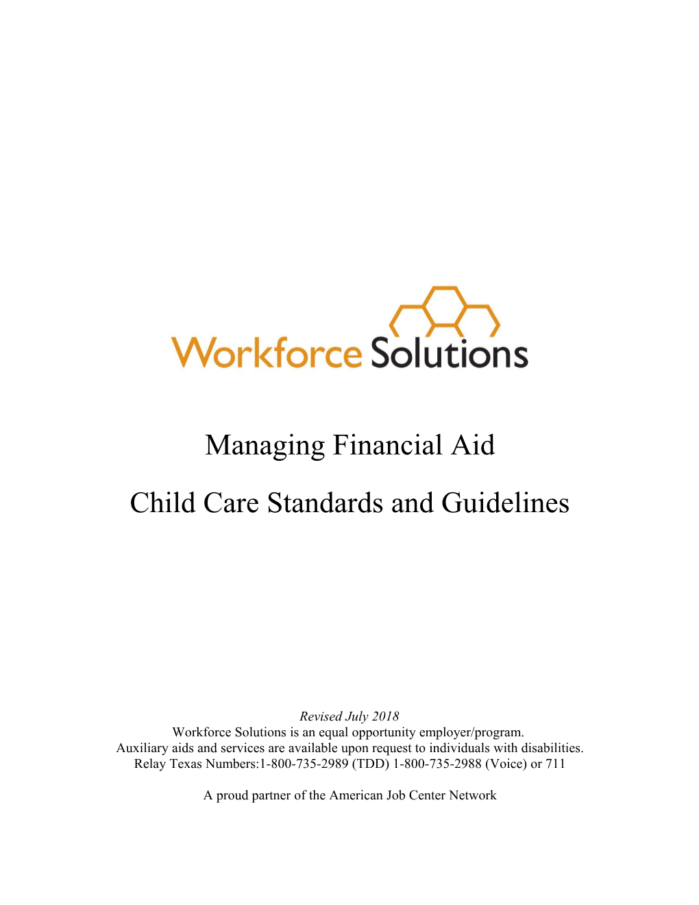 Child Care Standards & Guidelines
