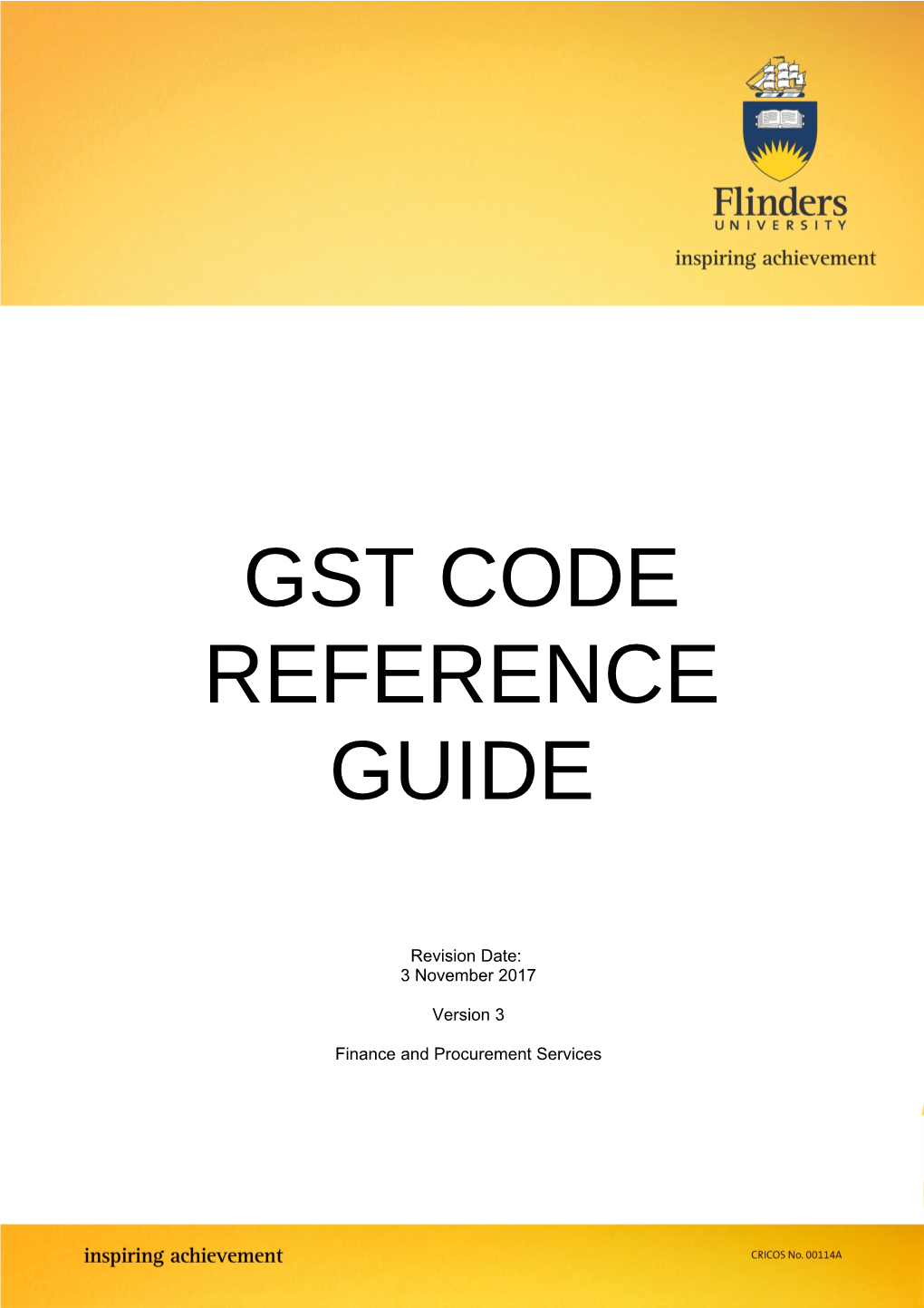 Gst Code Reference Guide
