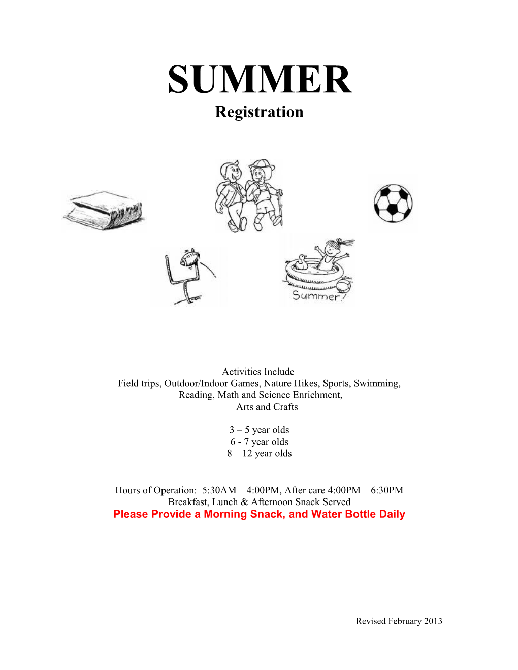 Mount Hope Academy Summer Program
