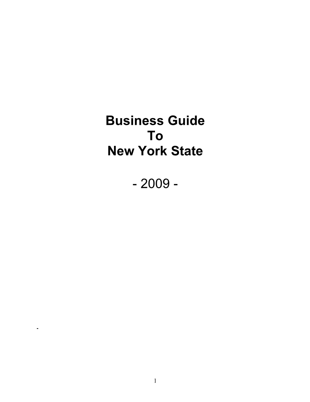 Thank You for Your Interest in New York State