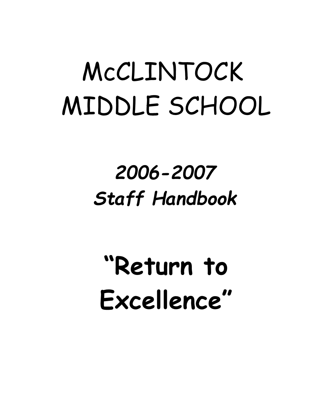 Mcclintock Middle School