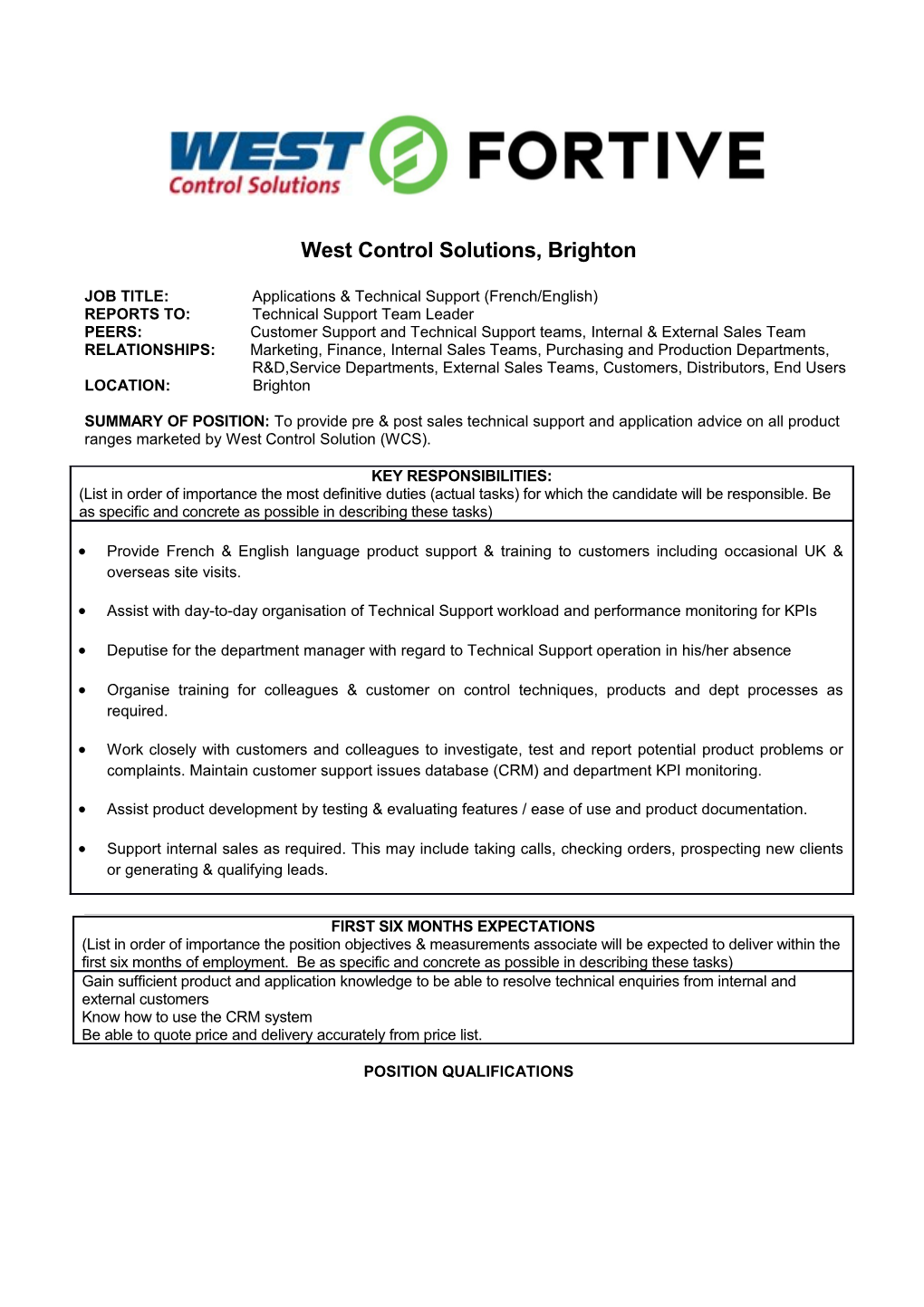West Control Solutions, Brighton