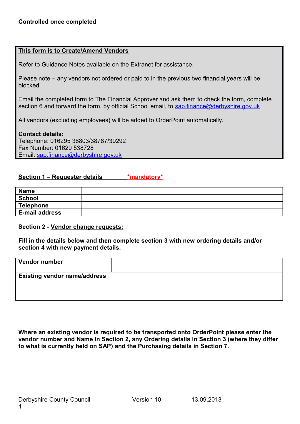 MD4 School Vendor Request Form