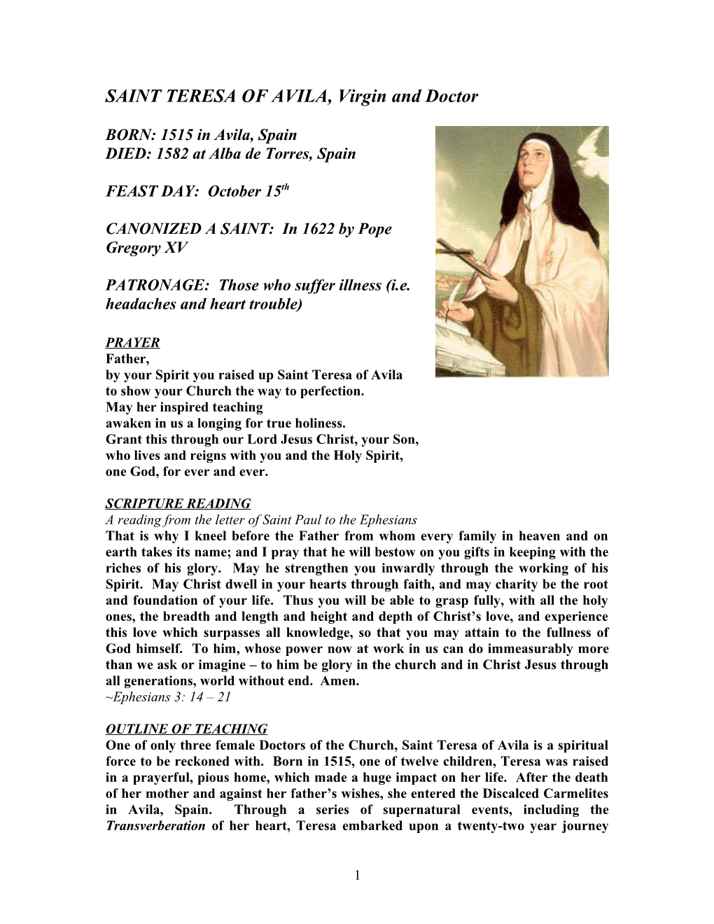 Saint Teresa of Avila