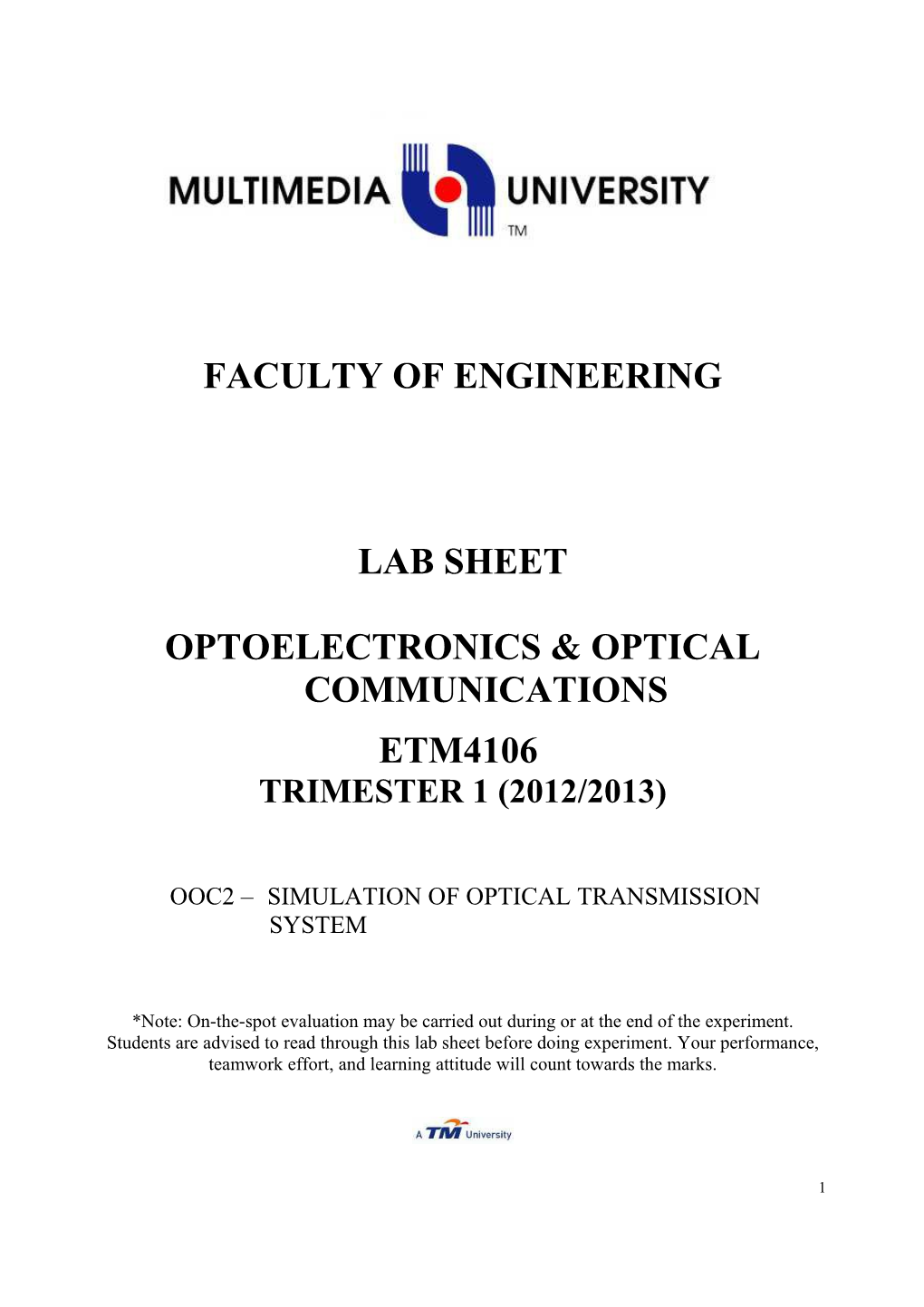 Semiconductor Laser/Leds Characterisation (I)