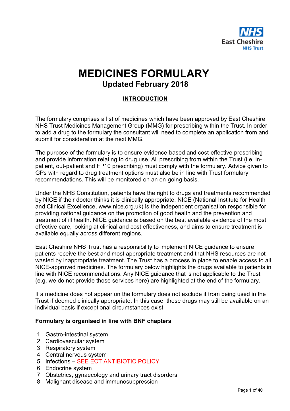 Medicines Formulary