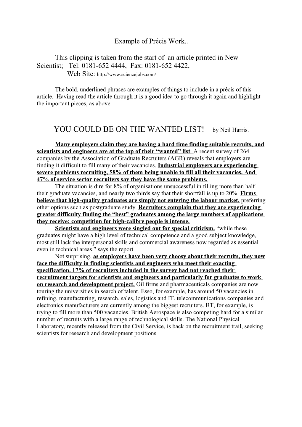 YOU COULD BE on the WANTED LIST! by Neil Harris