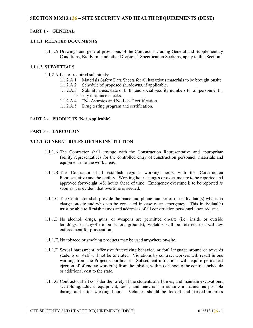 Section 13090 - Radiation Protection