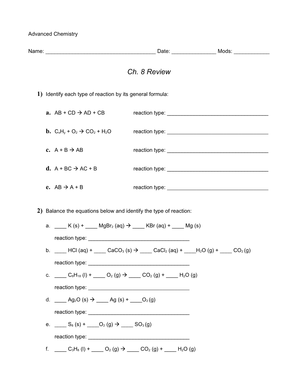 Hess S Law Practice Problems