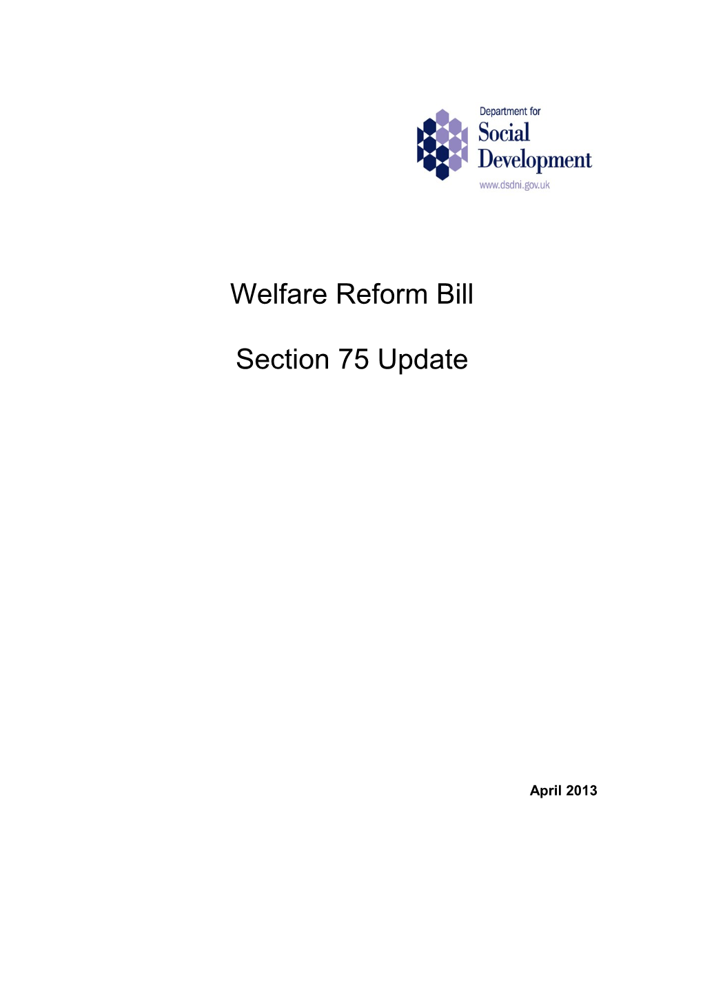 Welfare Reform Bill