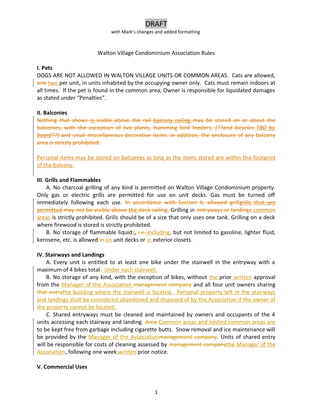 Withmark S Changes and Added Formatting