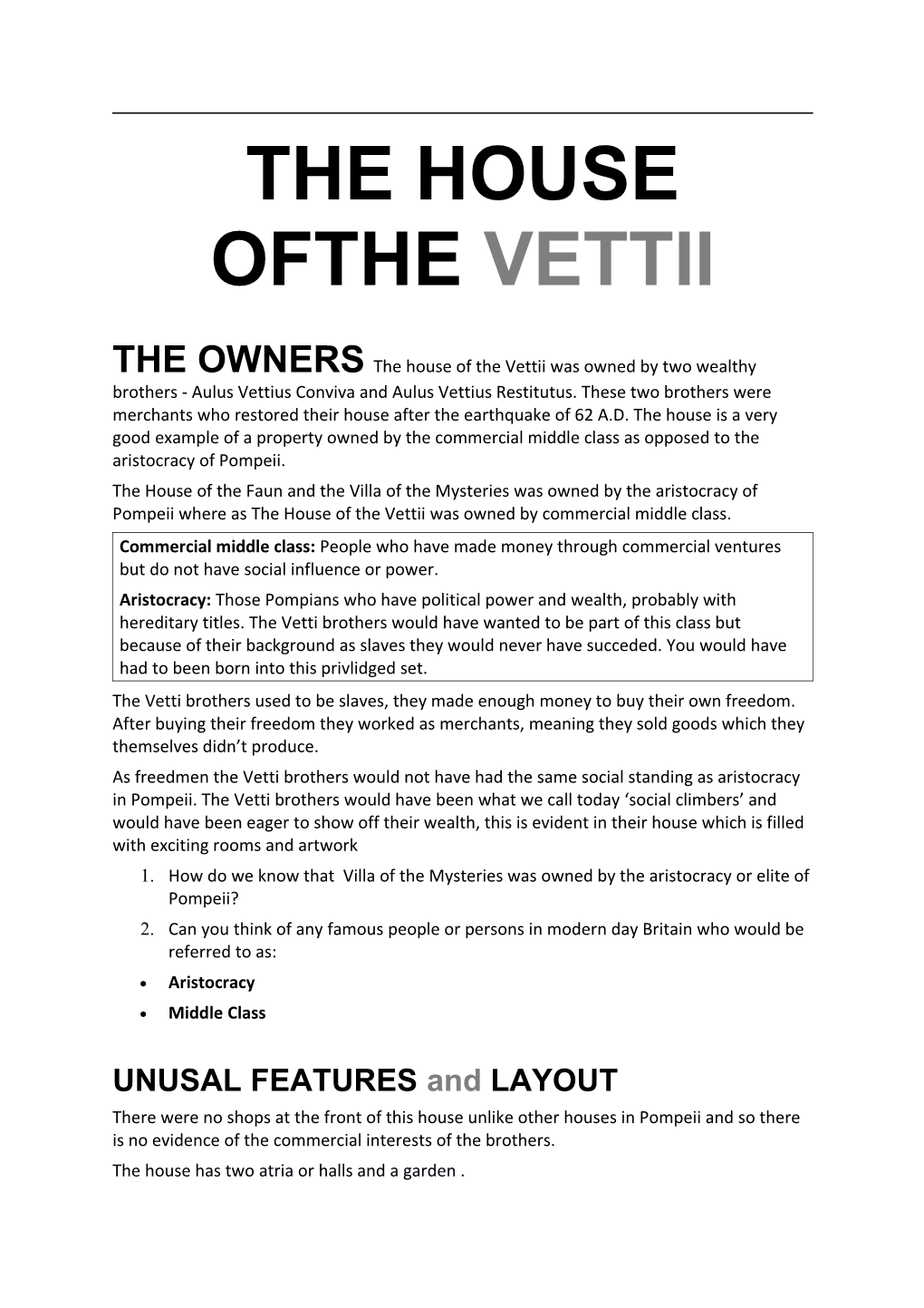 The House Ofthe Vettii