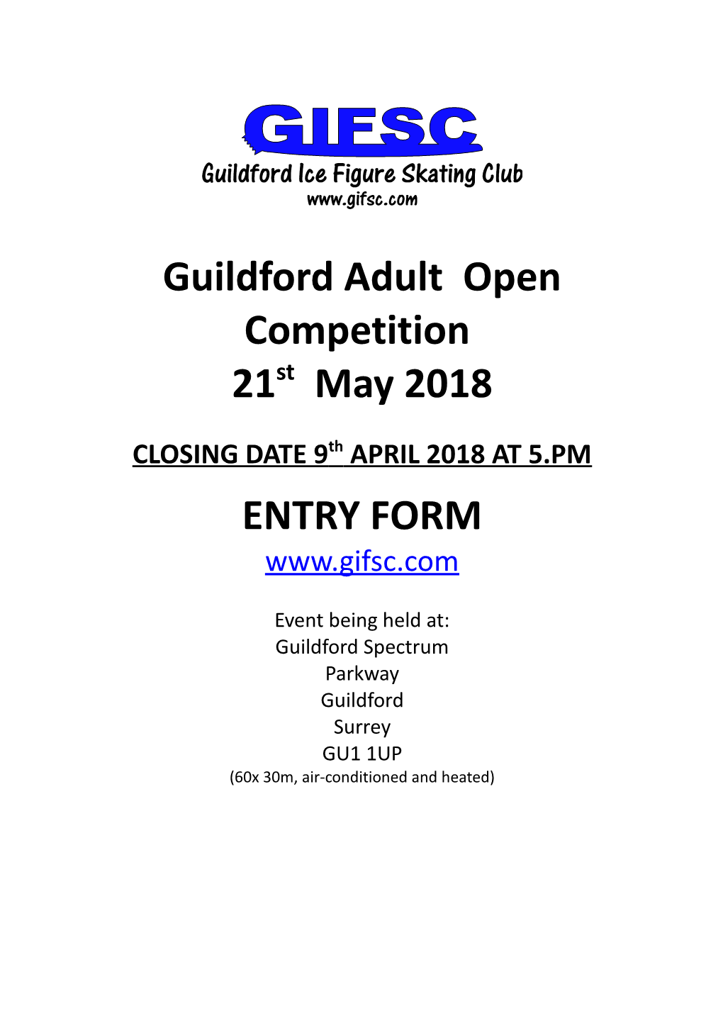 Guildford Adult Open Competition