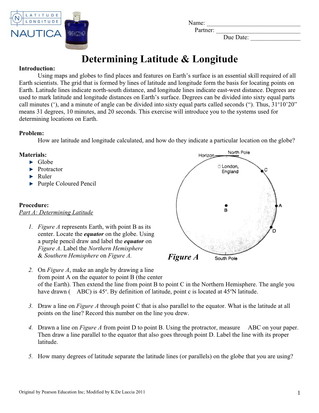 Determining Latitude & Longitude