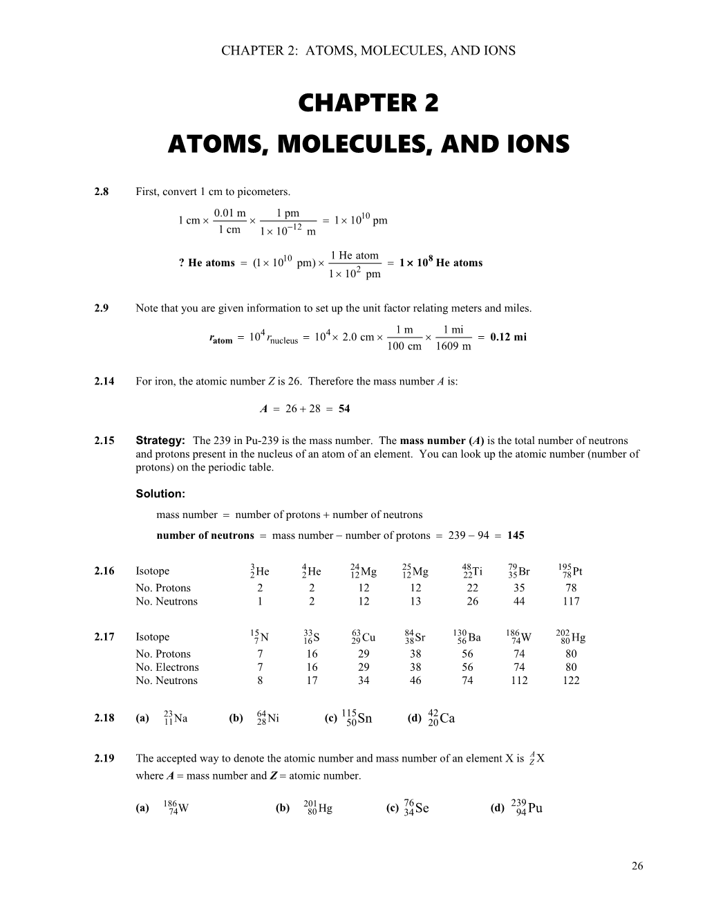 Solutions to Selected Text Problems