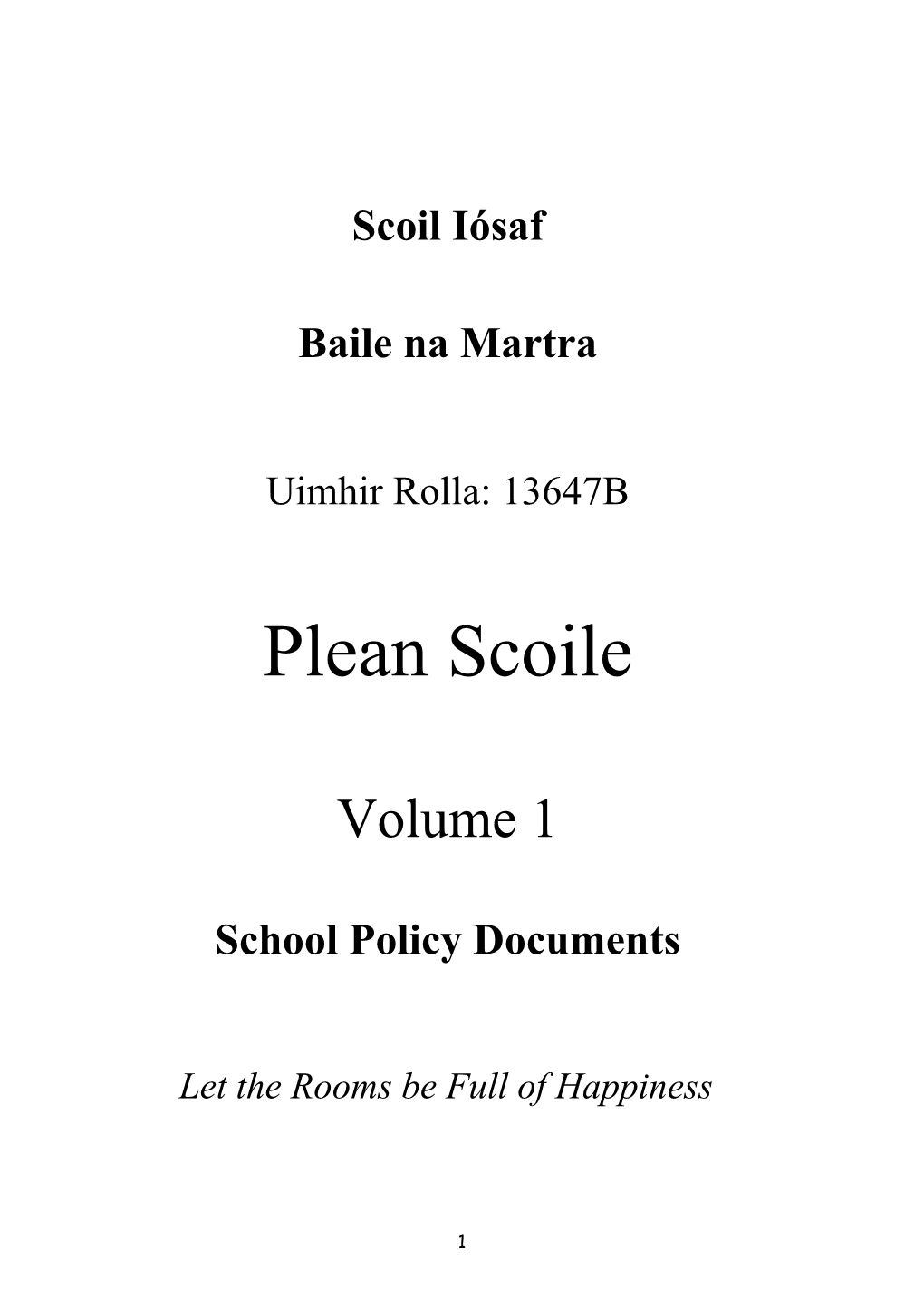 School Policy Documents