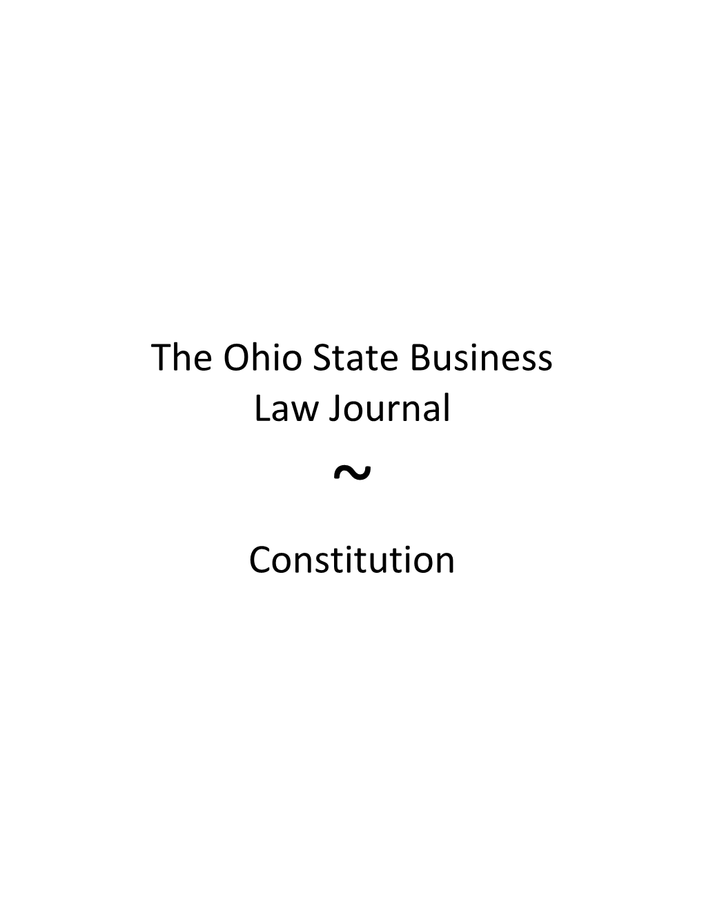 Entrepreneurial Business Law Journal
