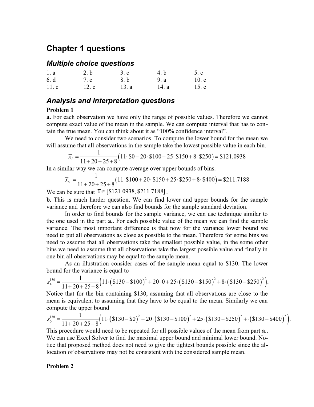 Analysis and Interpretation Questions