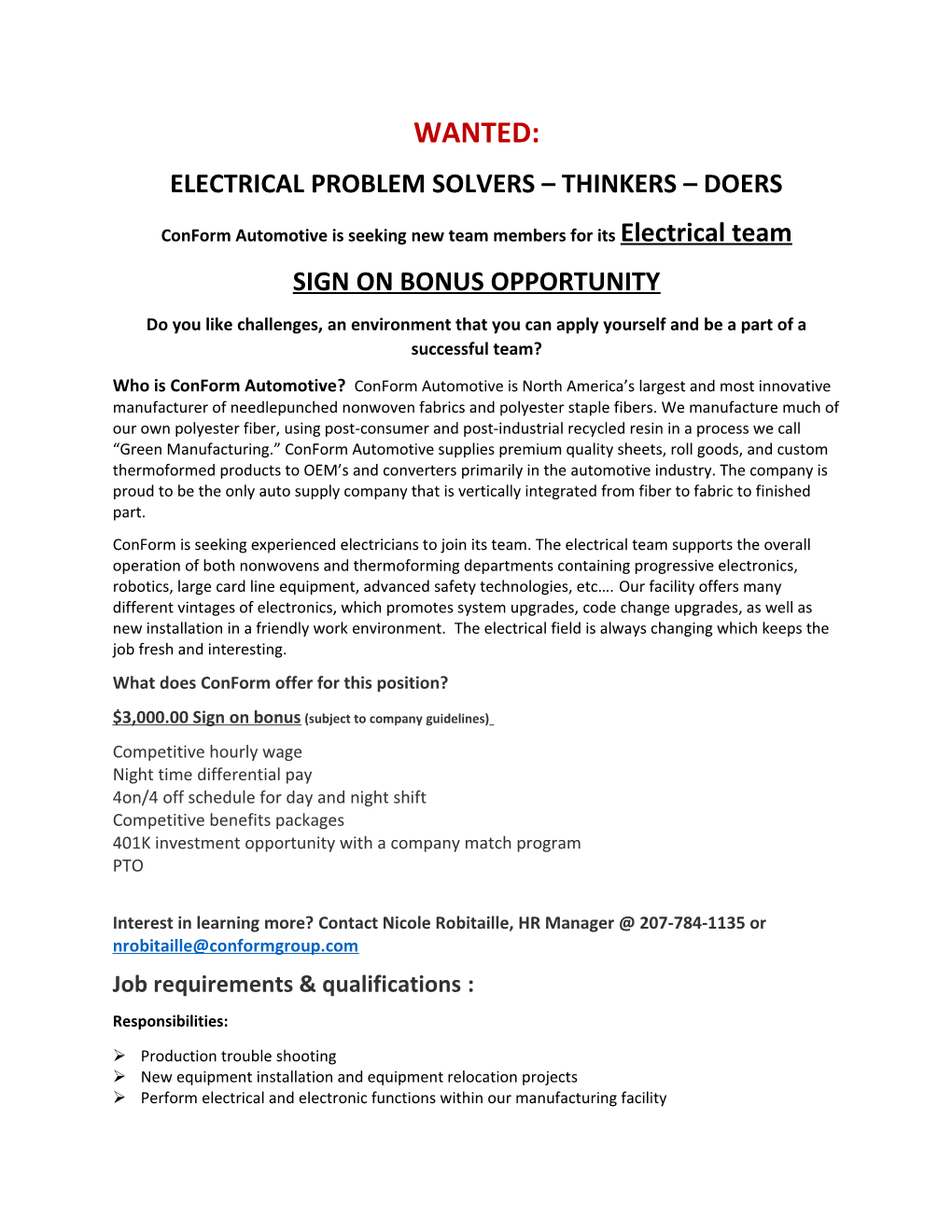 Electrical Problem Solvers Thinkers Doers