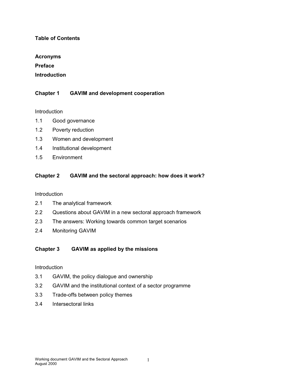 Chapter 1GAVIM and Development Cooperation