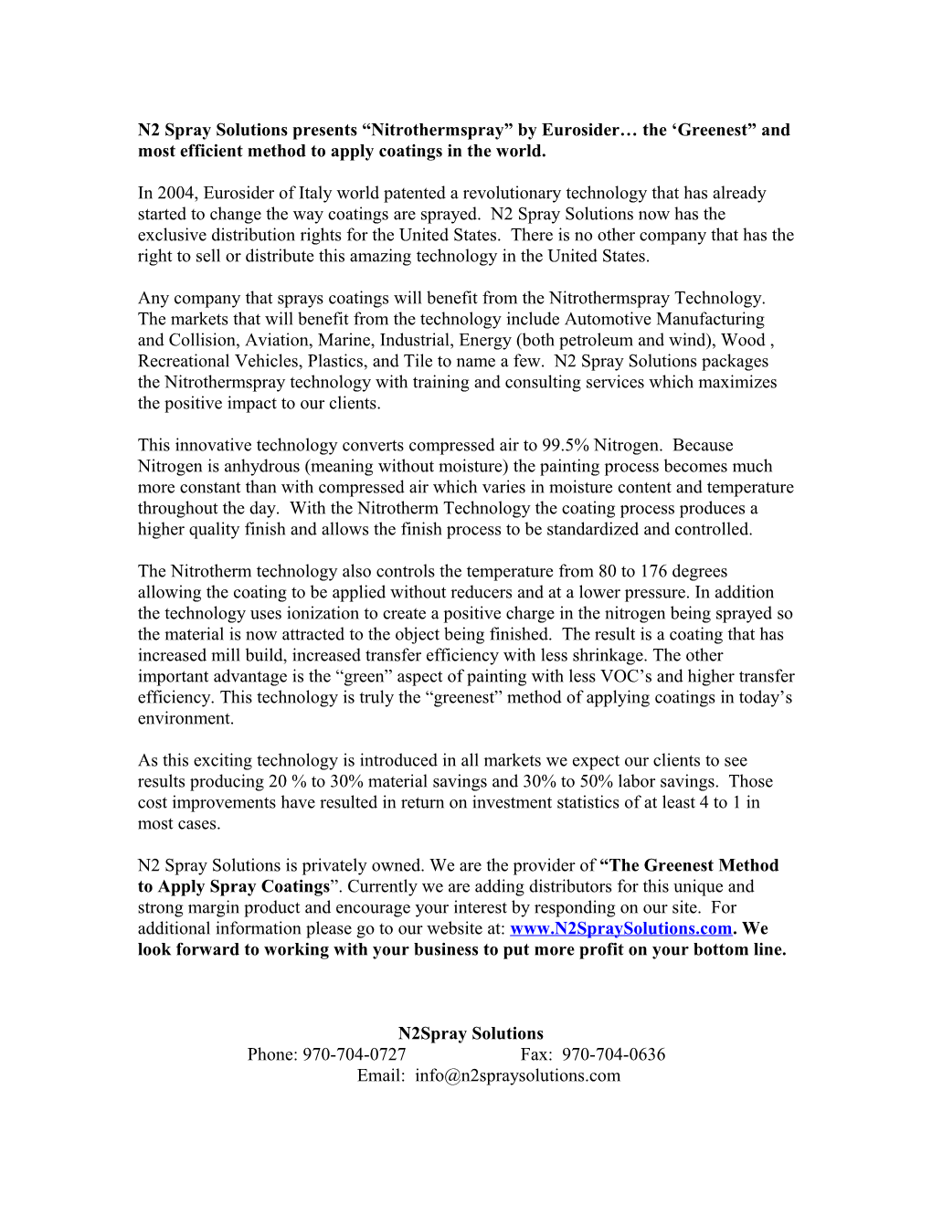 Press Release for IWF Woodworking Trade Show