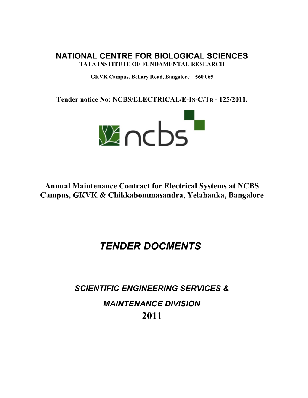National Centre for Biological Sciences