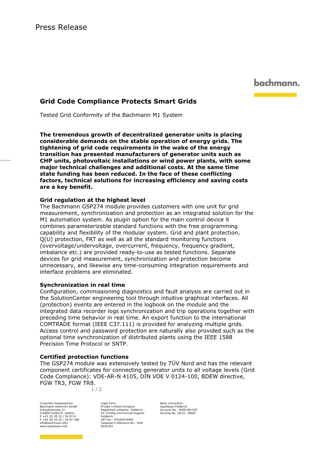 Grid Code Compliance Protects Smart Grids