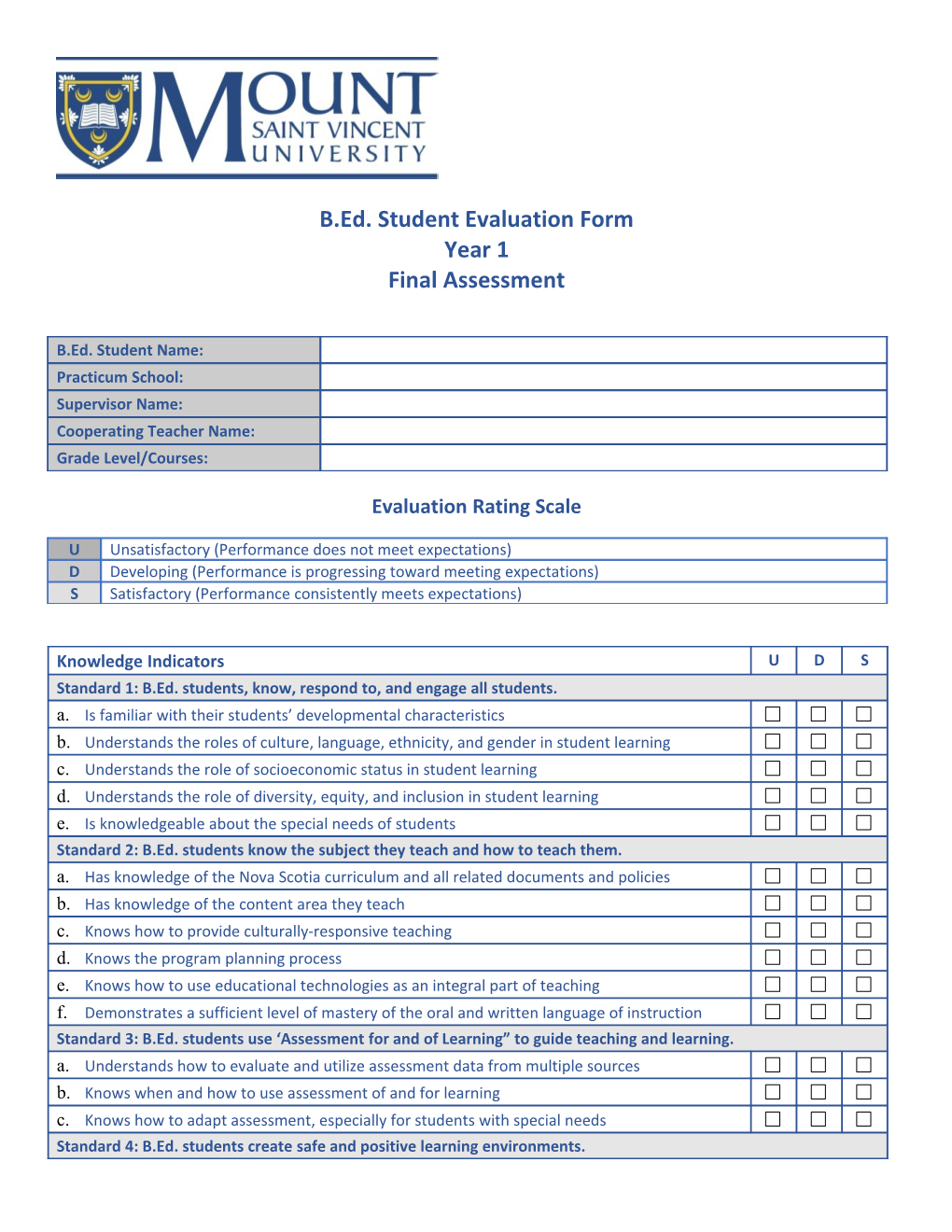 Final Assessment