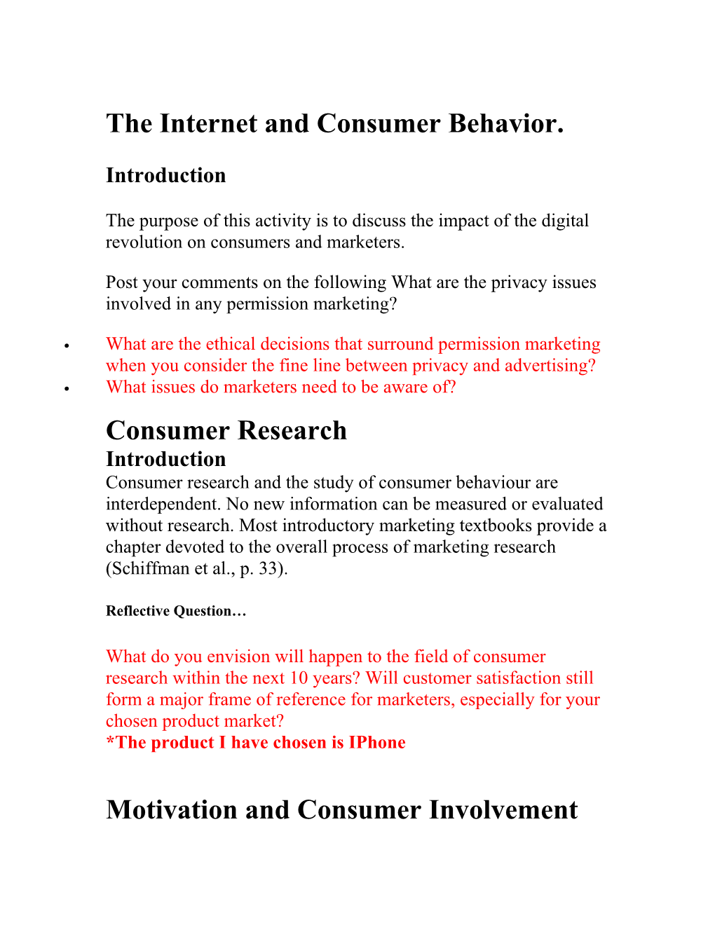 The Internet and Consumer Behavior