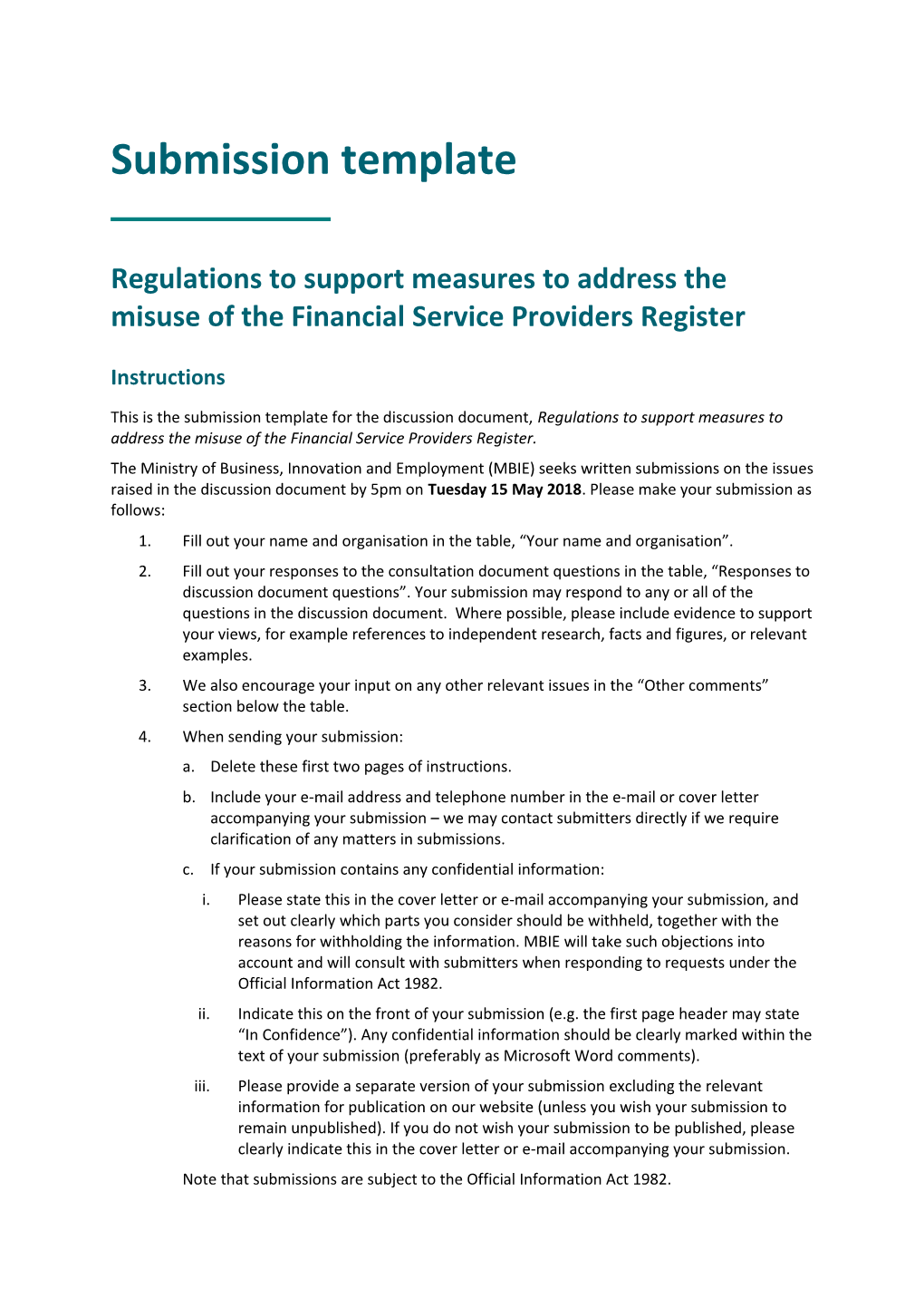 Regulations to Support Measures to Address the Misuse of the Financial Service Providers
