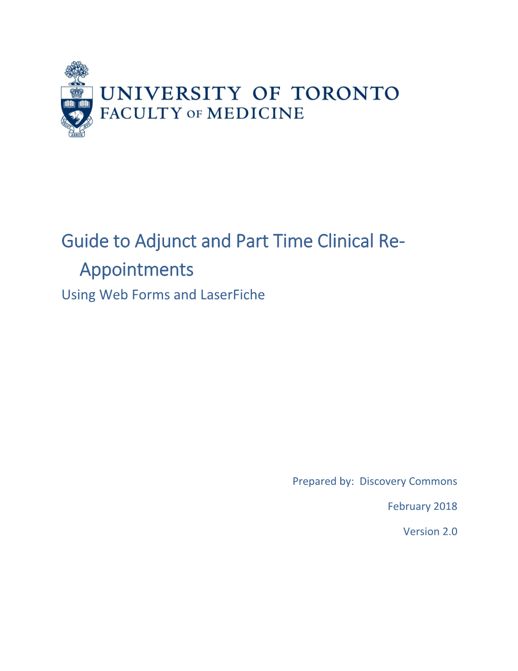 Guide to Adjunct and Part Time Clinical Re-Appointments