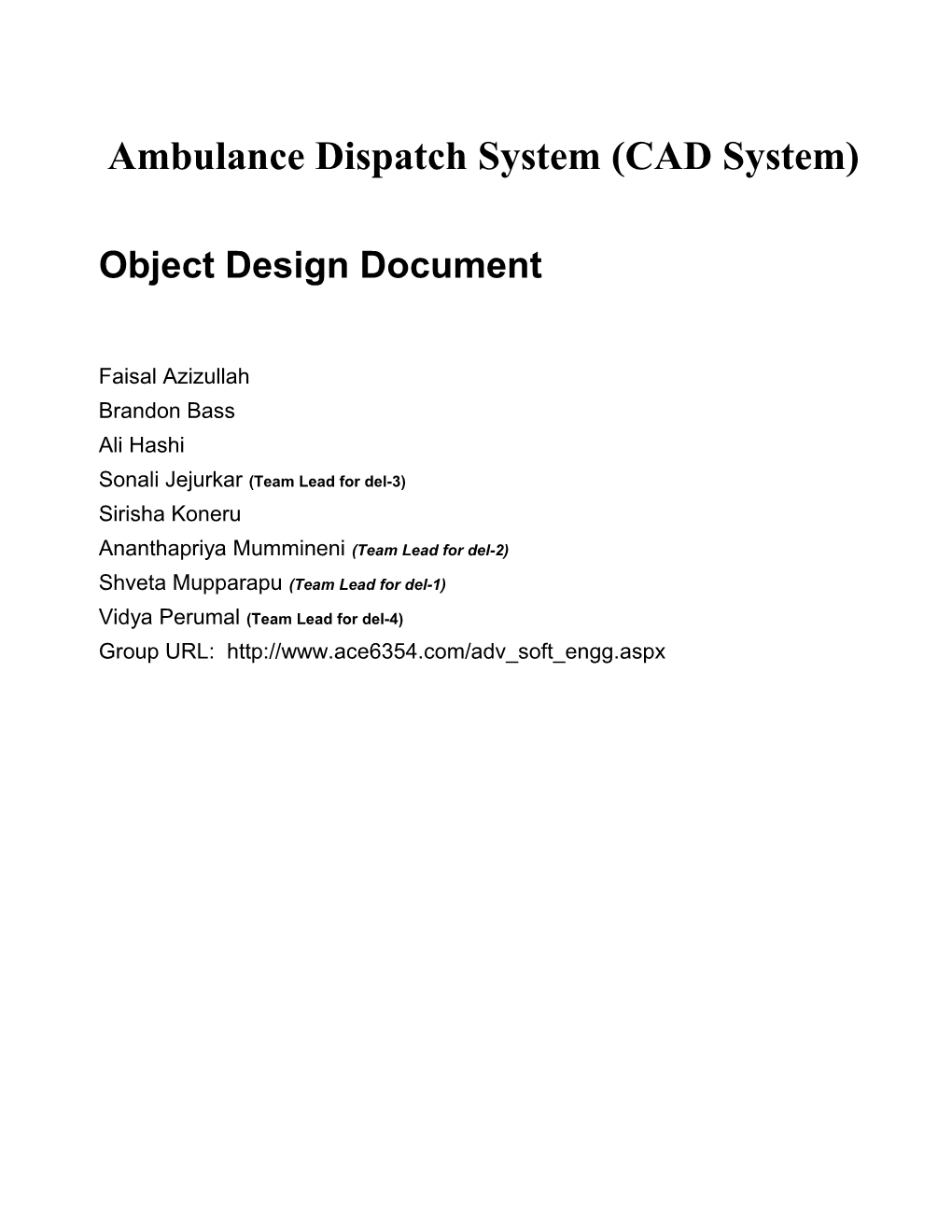 Ambulance Dispatch System (CAD System)