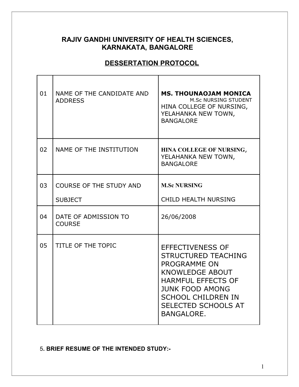 A Study to Evaluate the Effectiveness of Structured Teaching Programme on Knowledge In