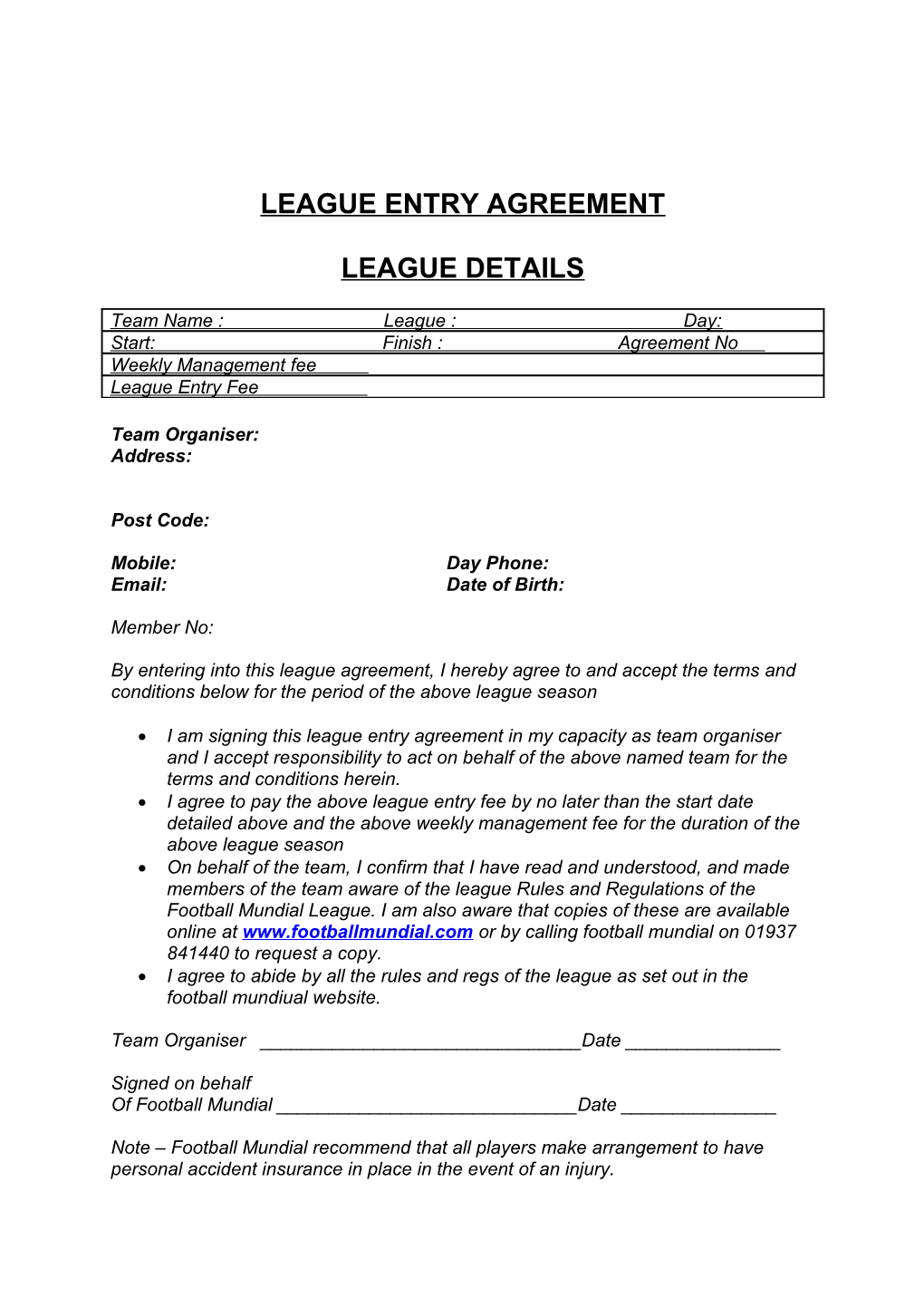 Wetherby and District Corporate 6 a Side League