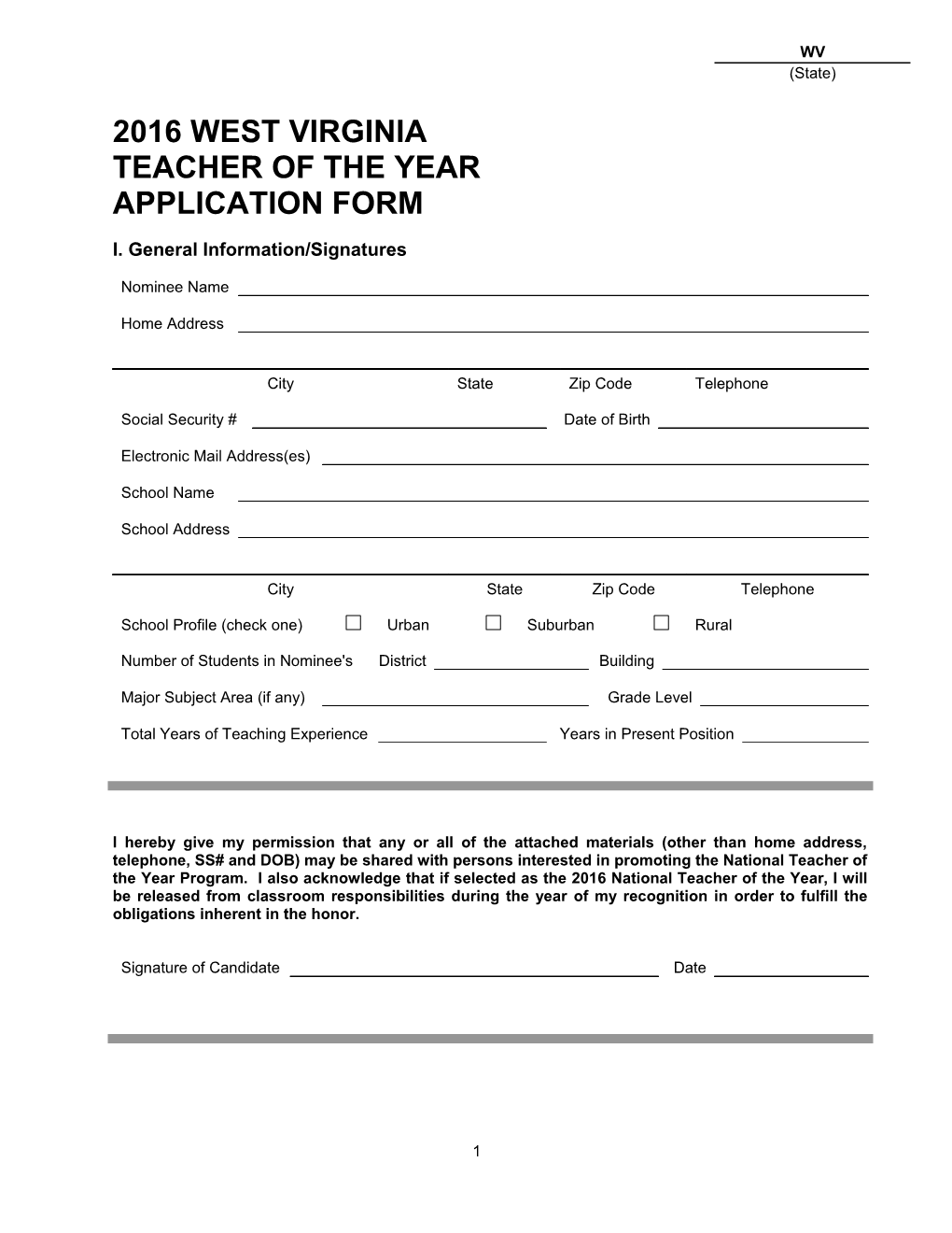 Teacher of the Year