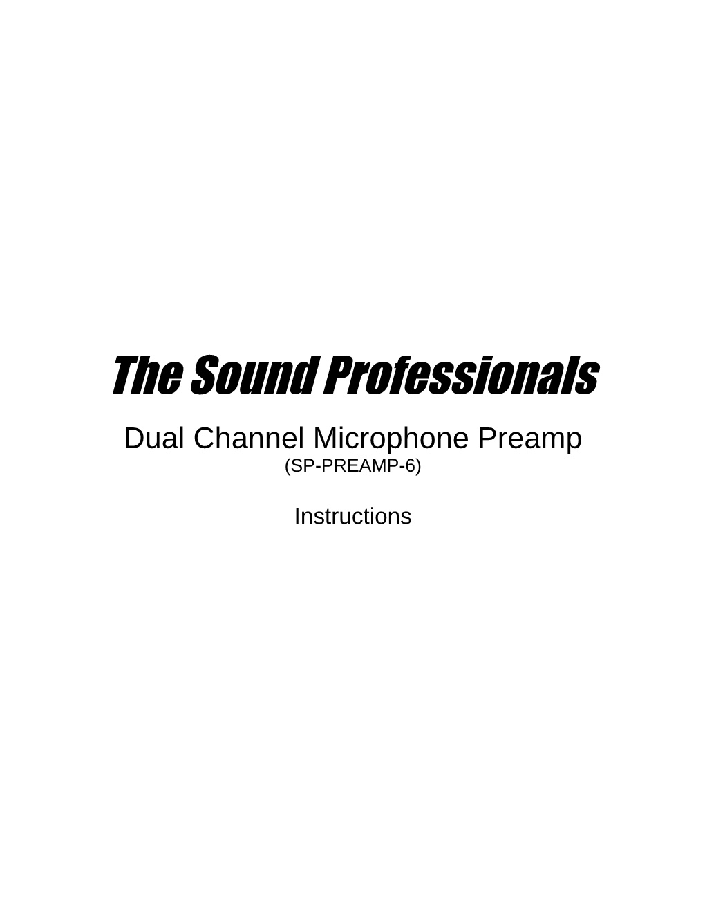 Dual Channel Microphone Preamp