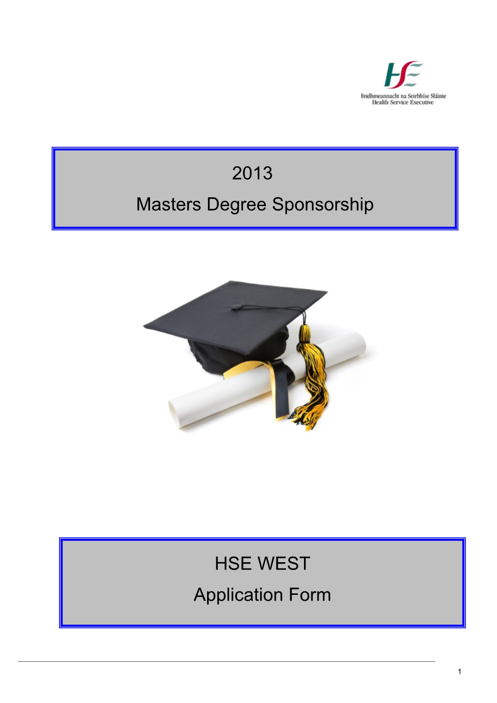Masters Sponsorship the Learning Contract