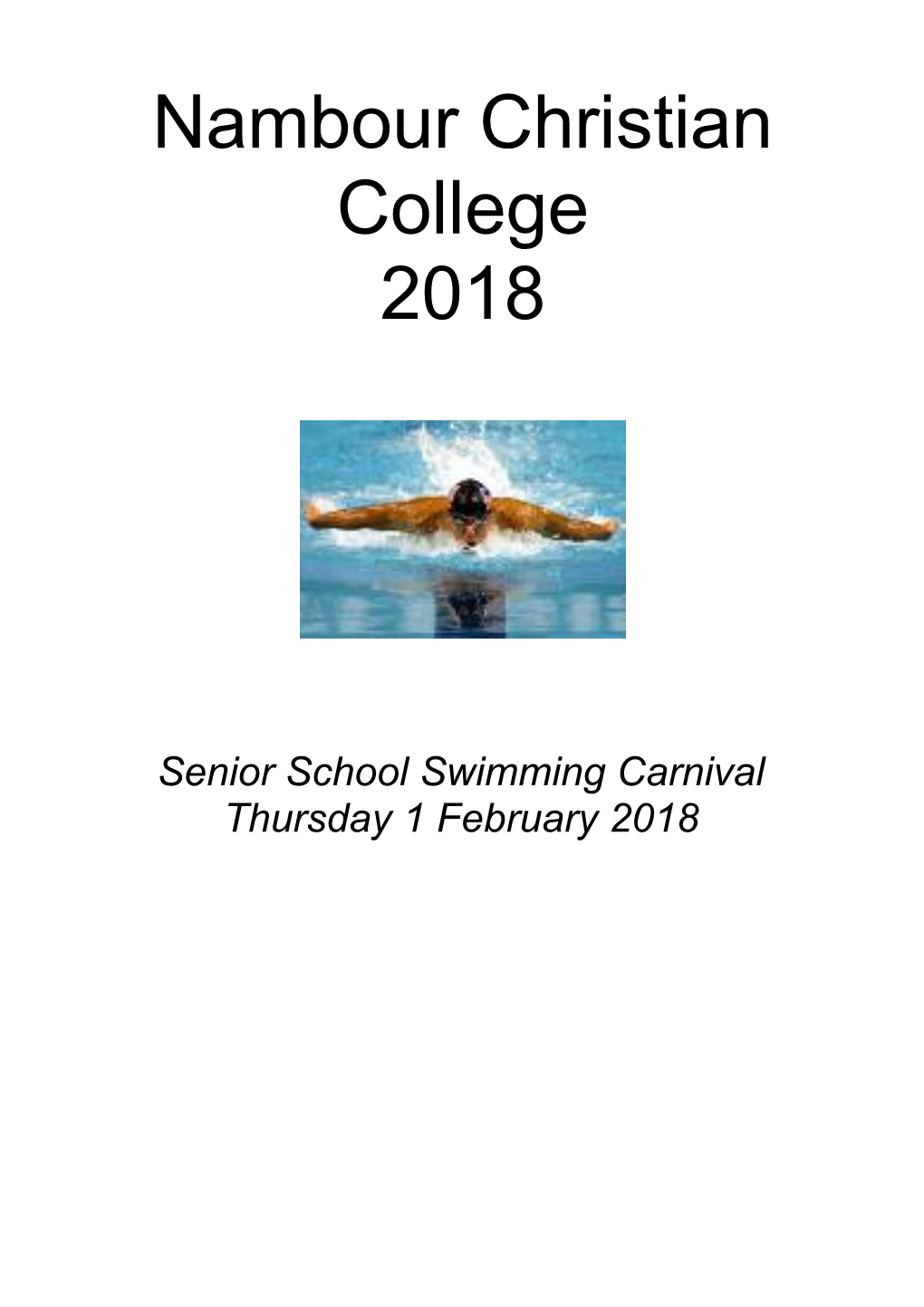 Point Structure for Swimming Carnival