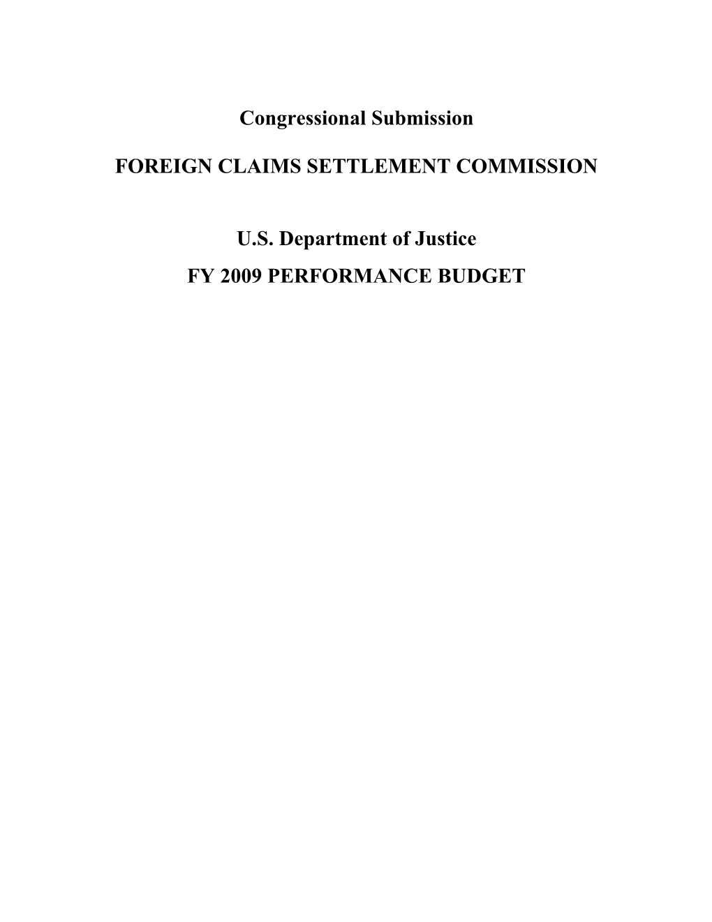 Foreign Claims Settlement Commission