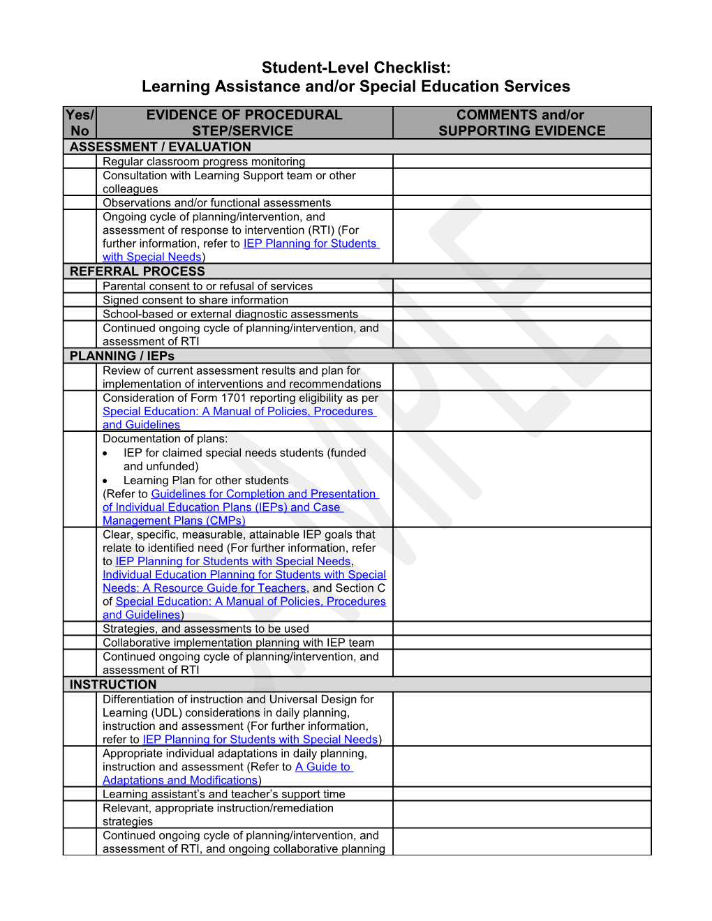 CISVA Internal Evaluation