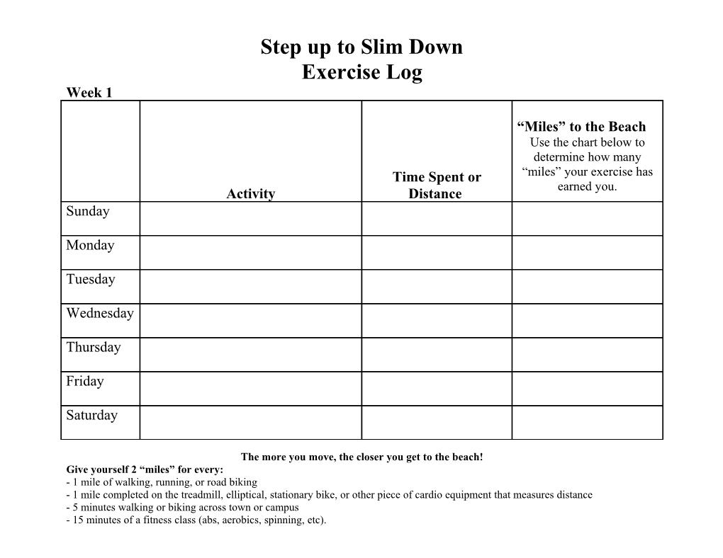 Step up to Slim Down