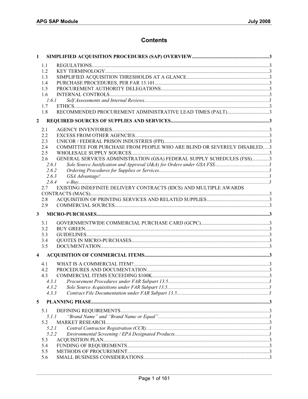 1Simplified Acquisition Procedures (SAP) Overview