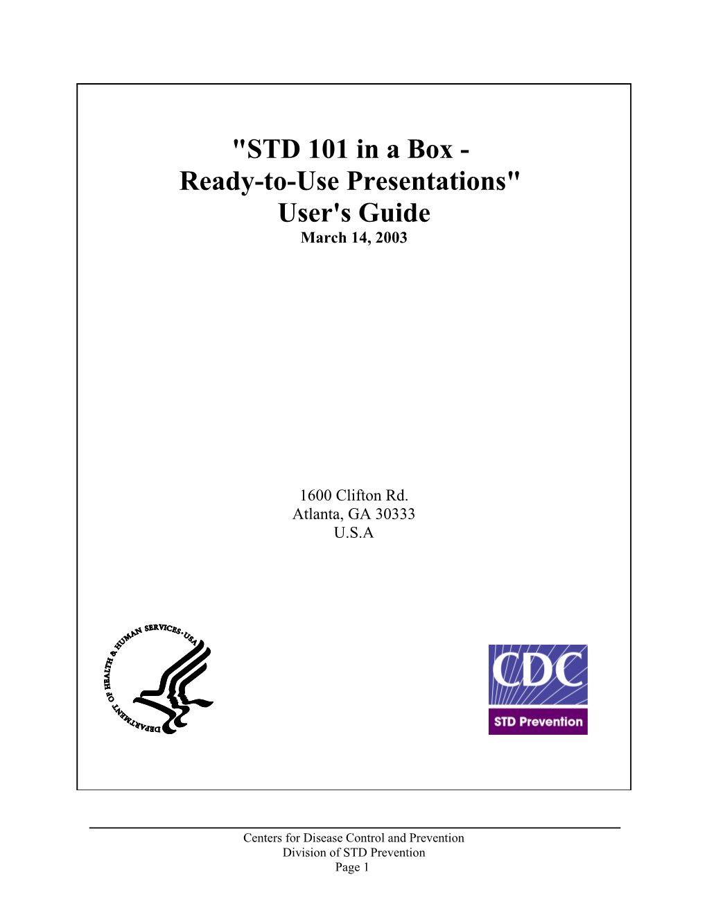 STD 101 User's Guide