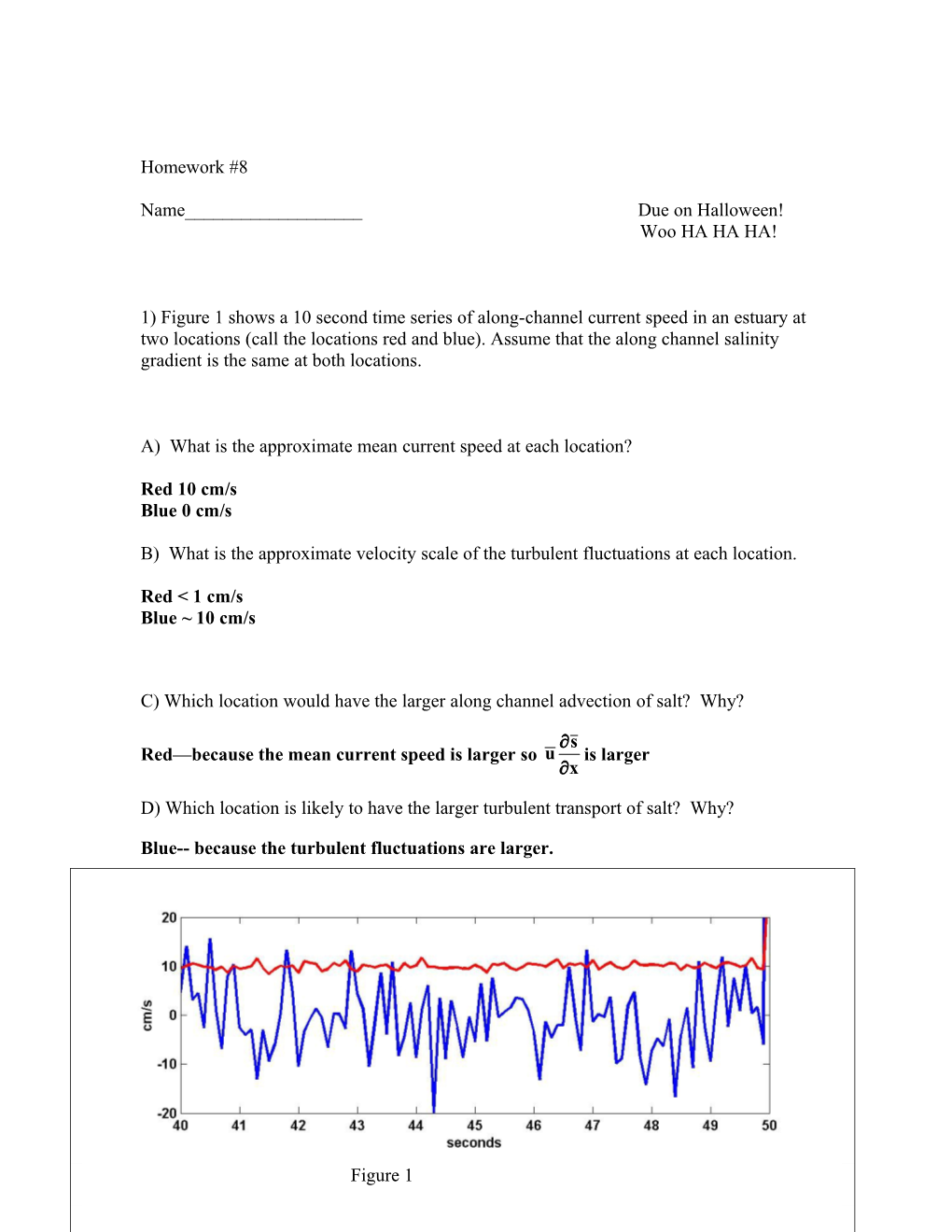 A) What Is the Approximate Mean Current Speed at Each Location?