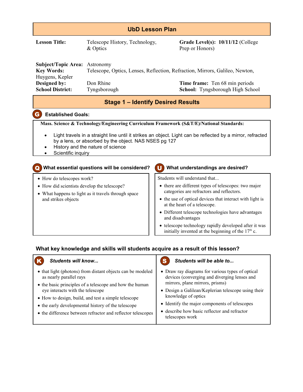 Creating a Budget (Lesson Plan)