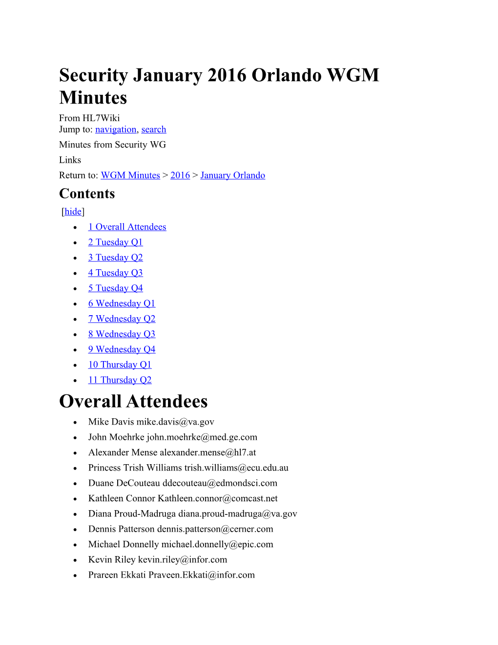 Security January 2016 Orlando WGM Minutes