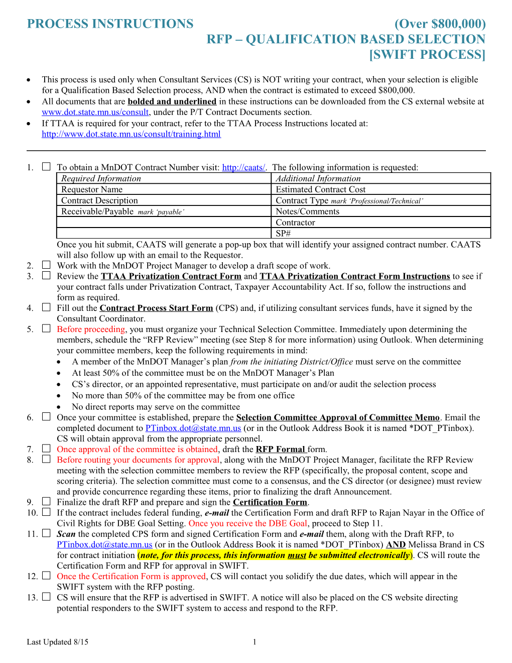 Bullet Instructions Pre-Qualification 100K-800K