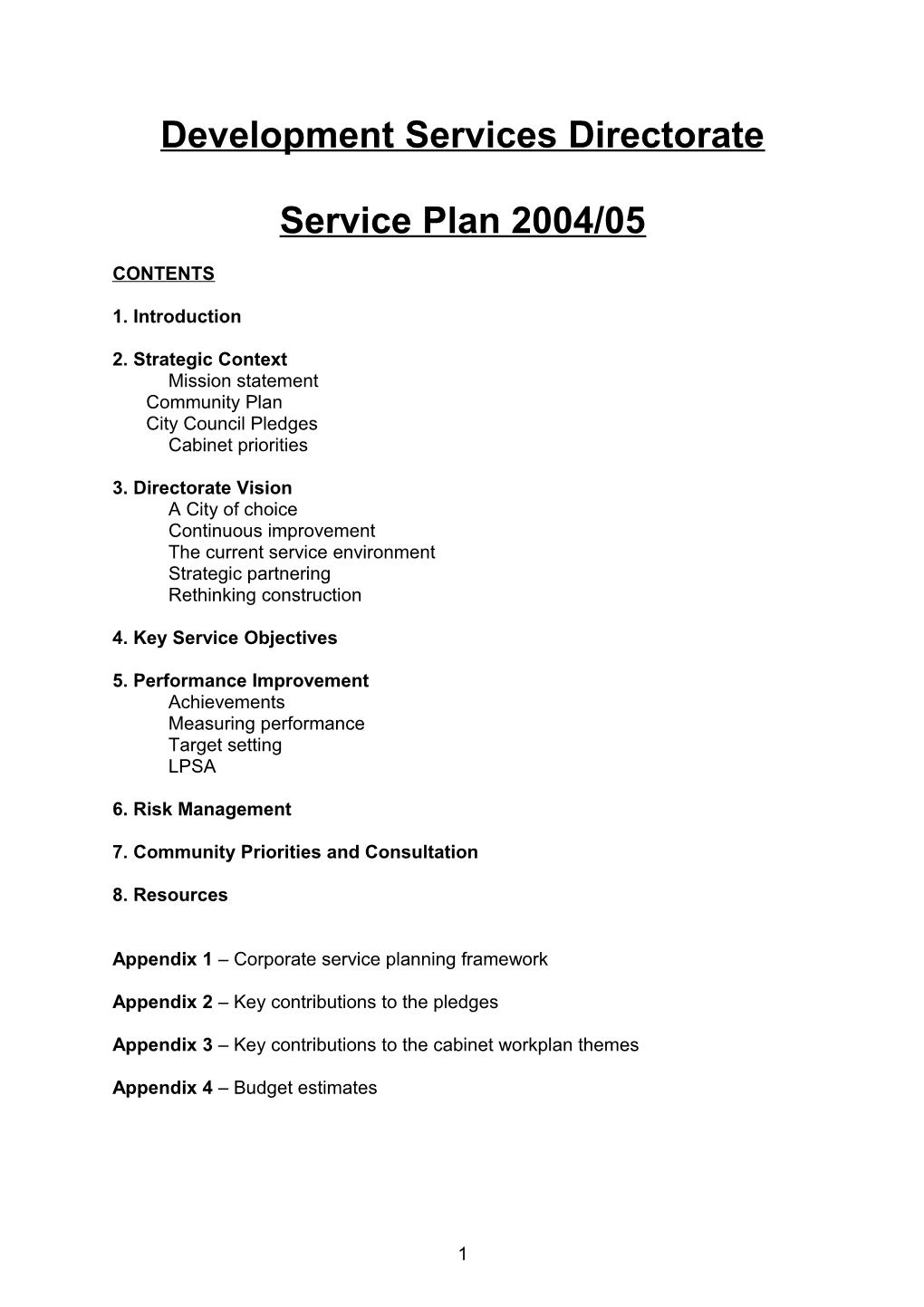 Service Plan Go