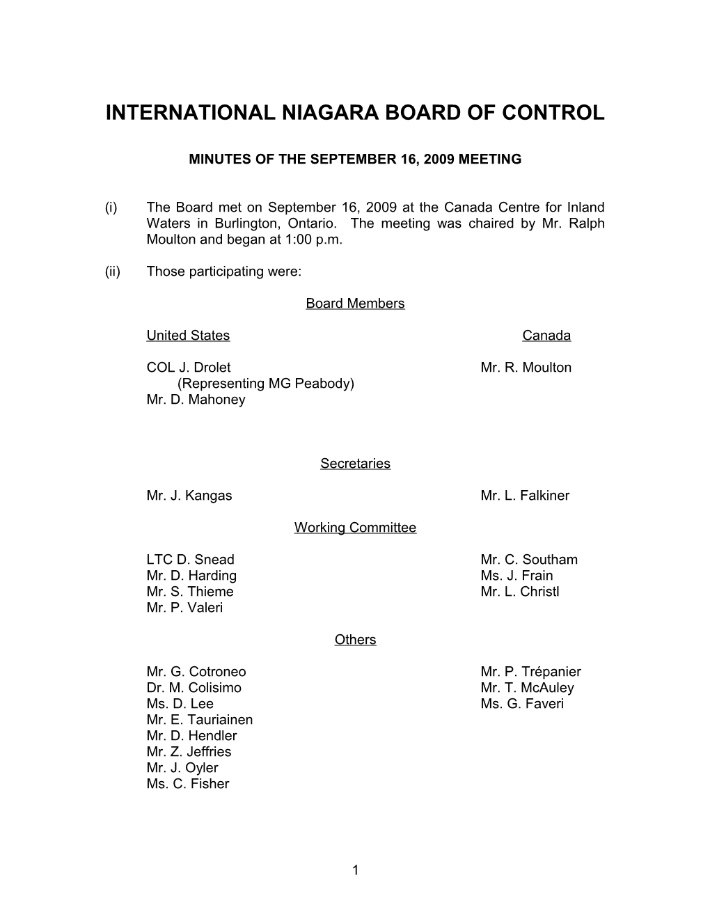 International Niagara Board of Control
